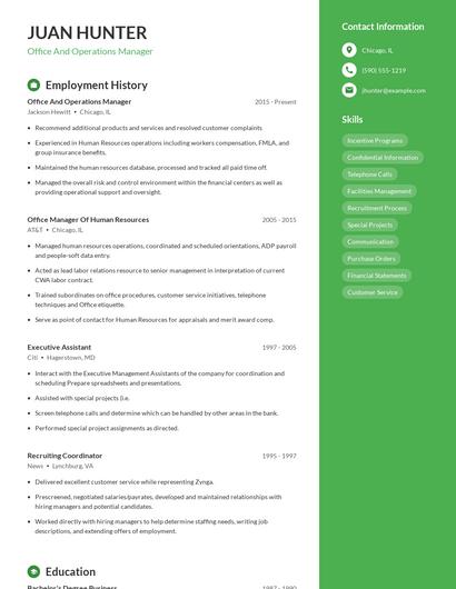 Resume example 4