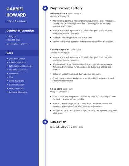 Resume example 5