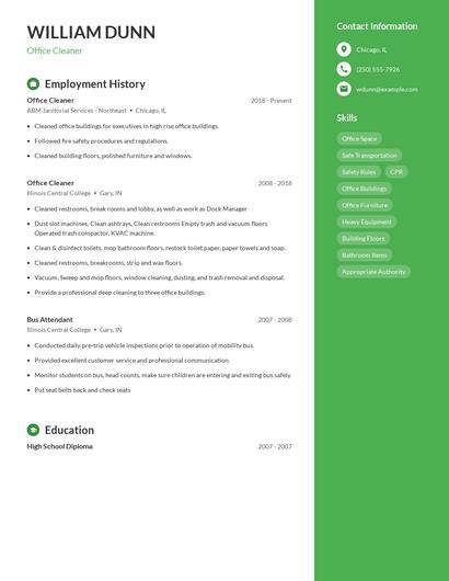 Resume example 5