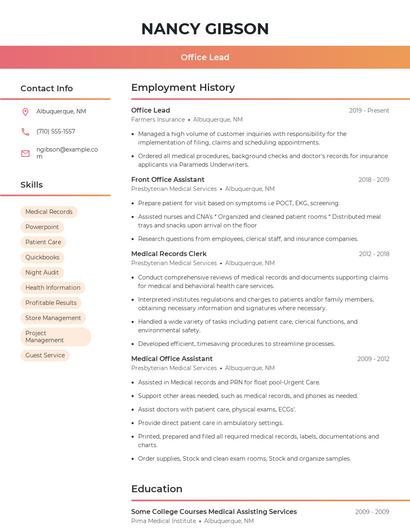Resume example 3