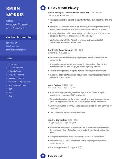 Resume example 5
