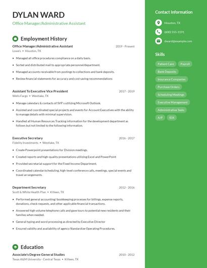 Resume example 4