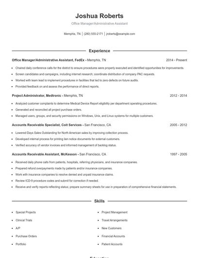 Resume example 1