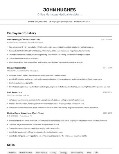 Resume example 2