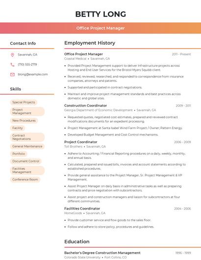 Resume example 3