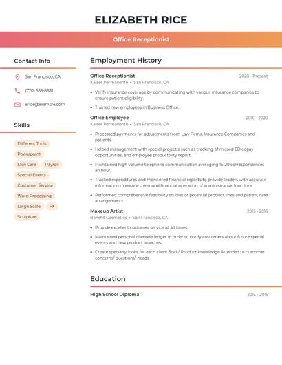 Resume example 3