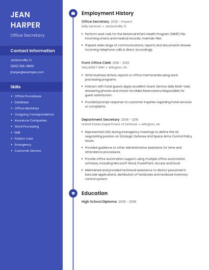 Office Secretary Resume
