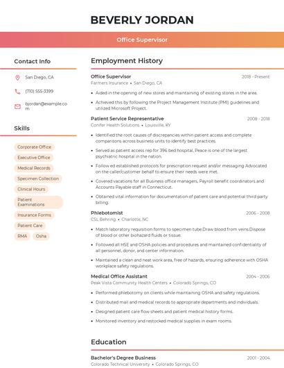 Resume example 3