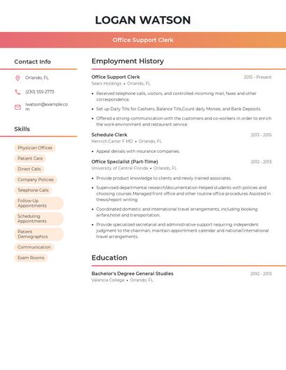 Resume example 3