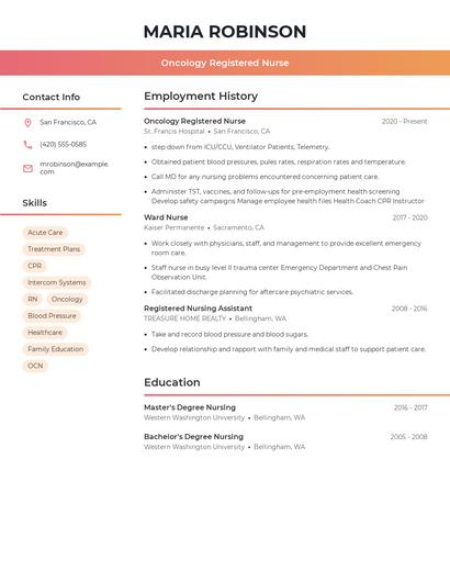 Resume example 3