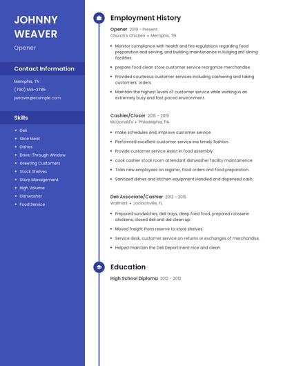 Resume example 5