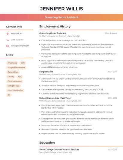 Resume example 3