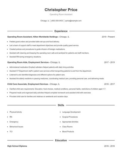 Resume example 1