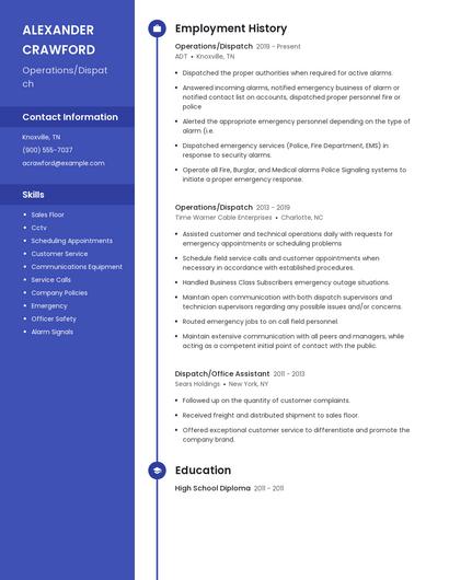Resume example 4