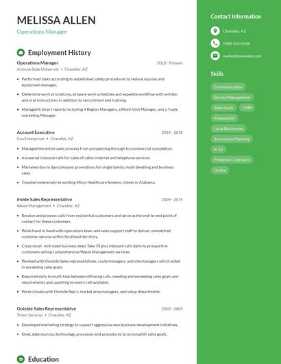 Resume example 4