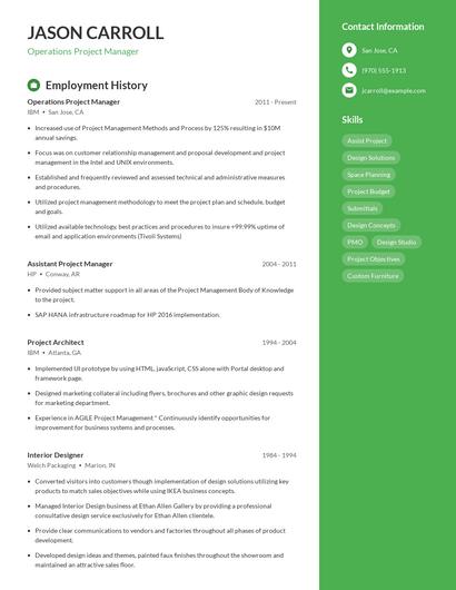 Resume example 4