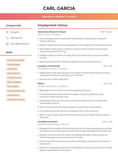 Resume example 3