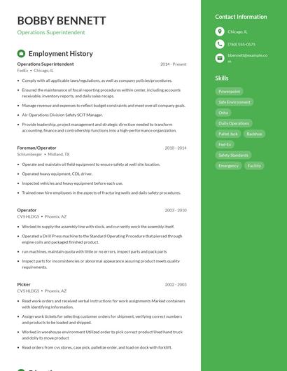 Resume example 5