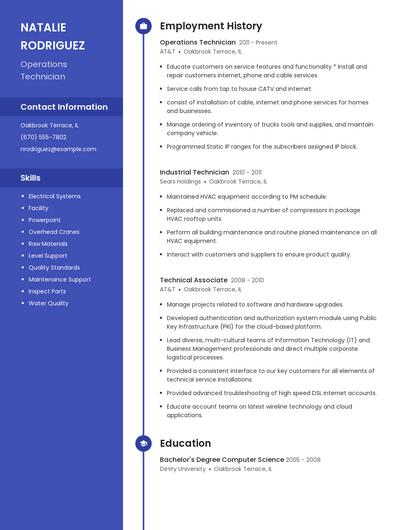 Resume example 4