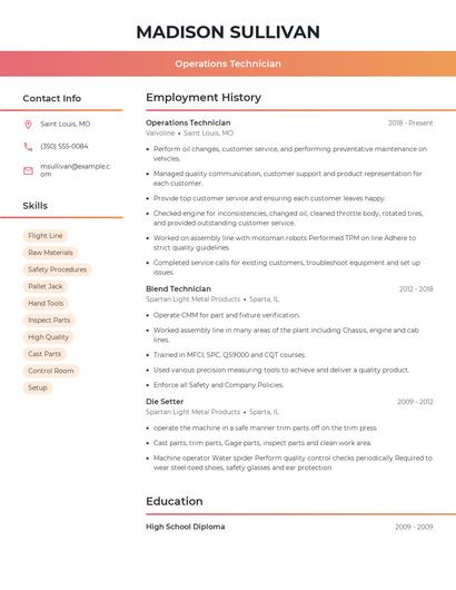 Resume example 3