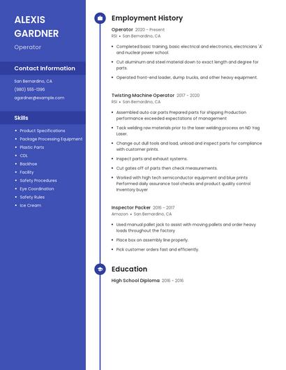 Resume example 4