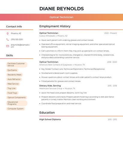 Resume example 3