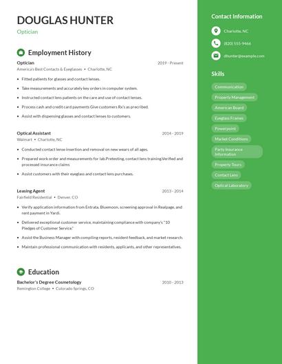 Resume example 4