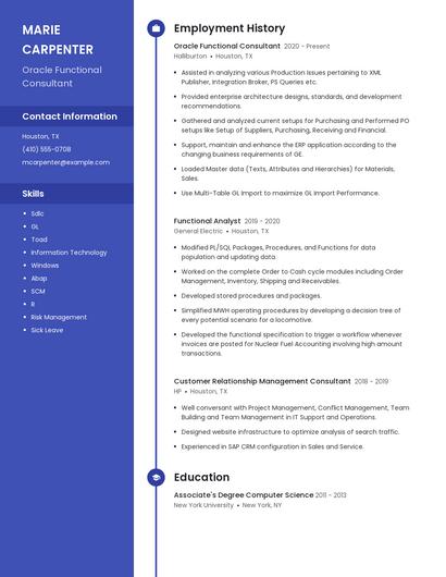 Resume example 5