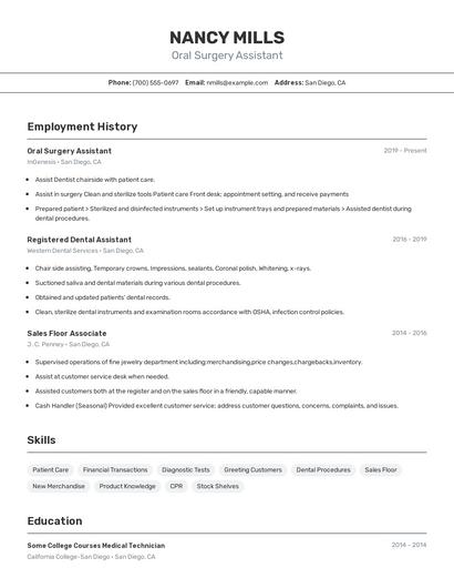 Resume example 2