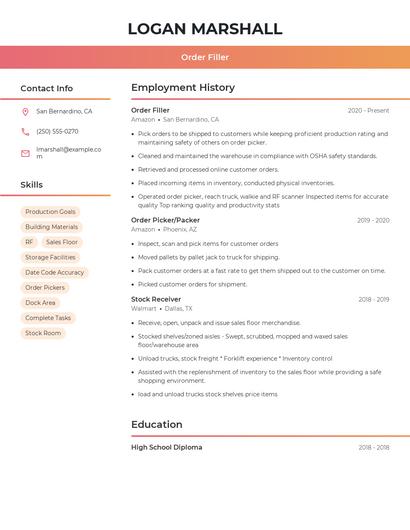 Resume example 3