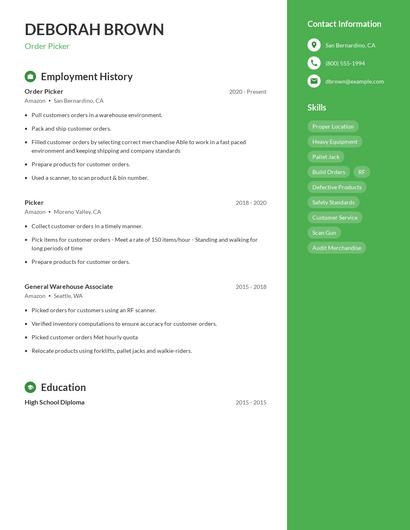 Resume example 5