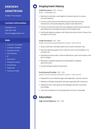Resume example 4