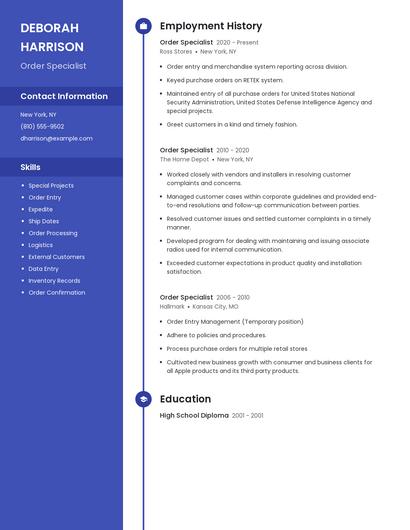 Resume example 5