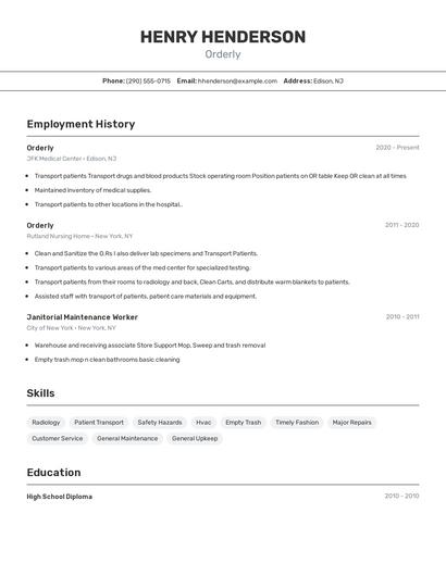 Resume example 2