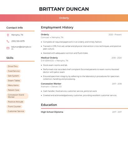 Resume example 3