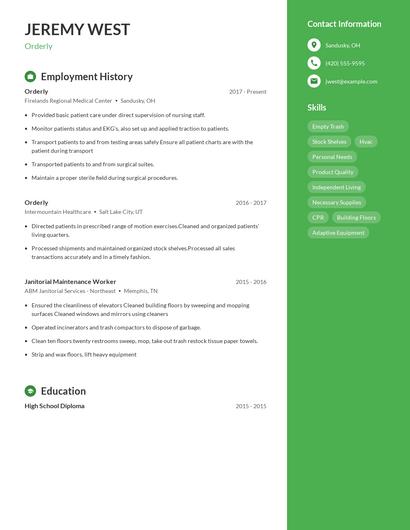 Resume example 4