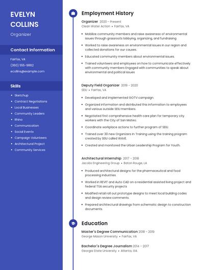 Resume example 4