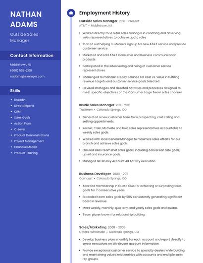 Resume example 5