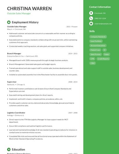 Resume example 4