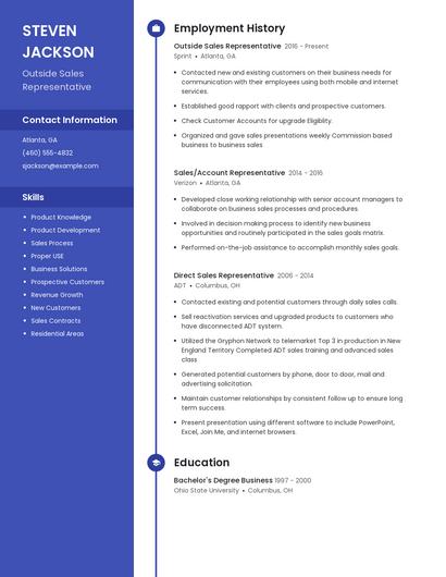Resume example 5