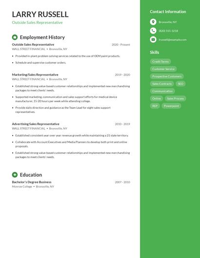Resume example 4