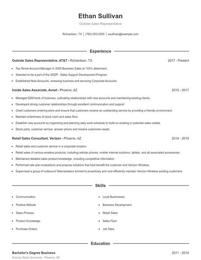 Resume example 1