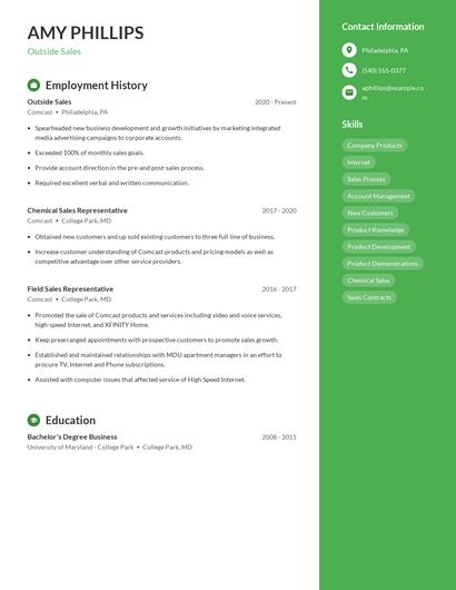 Resume example 5