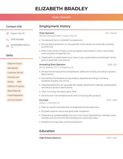 Resume example 3