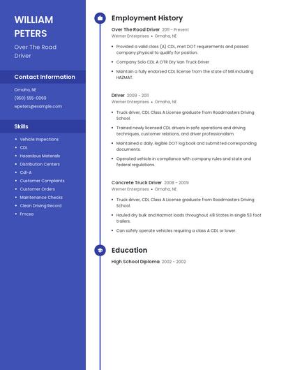 Resume example 5