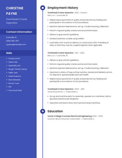 Resume example 5