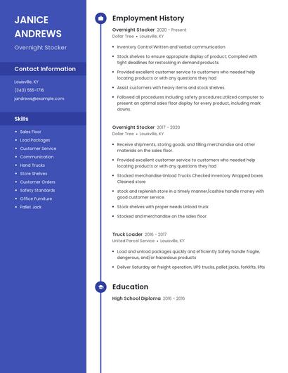 Resume example 5