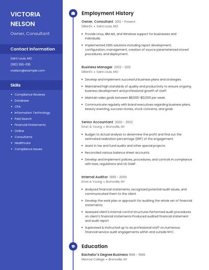Resume example 5