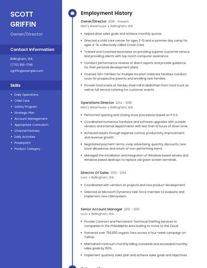 Resume example 5