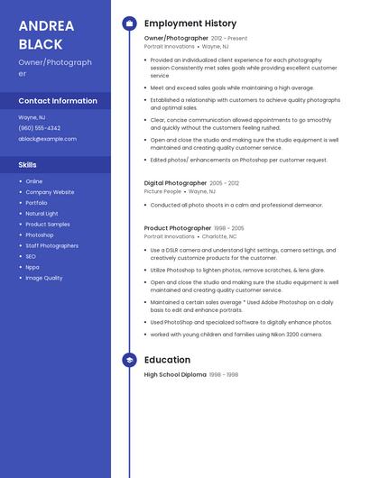 Resume example 4